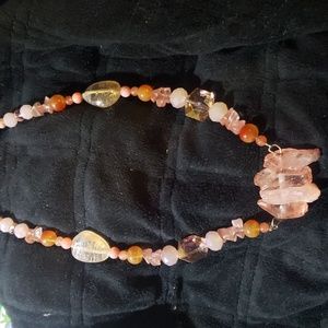 Arora Crystal and glass necklace